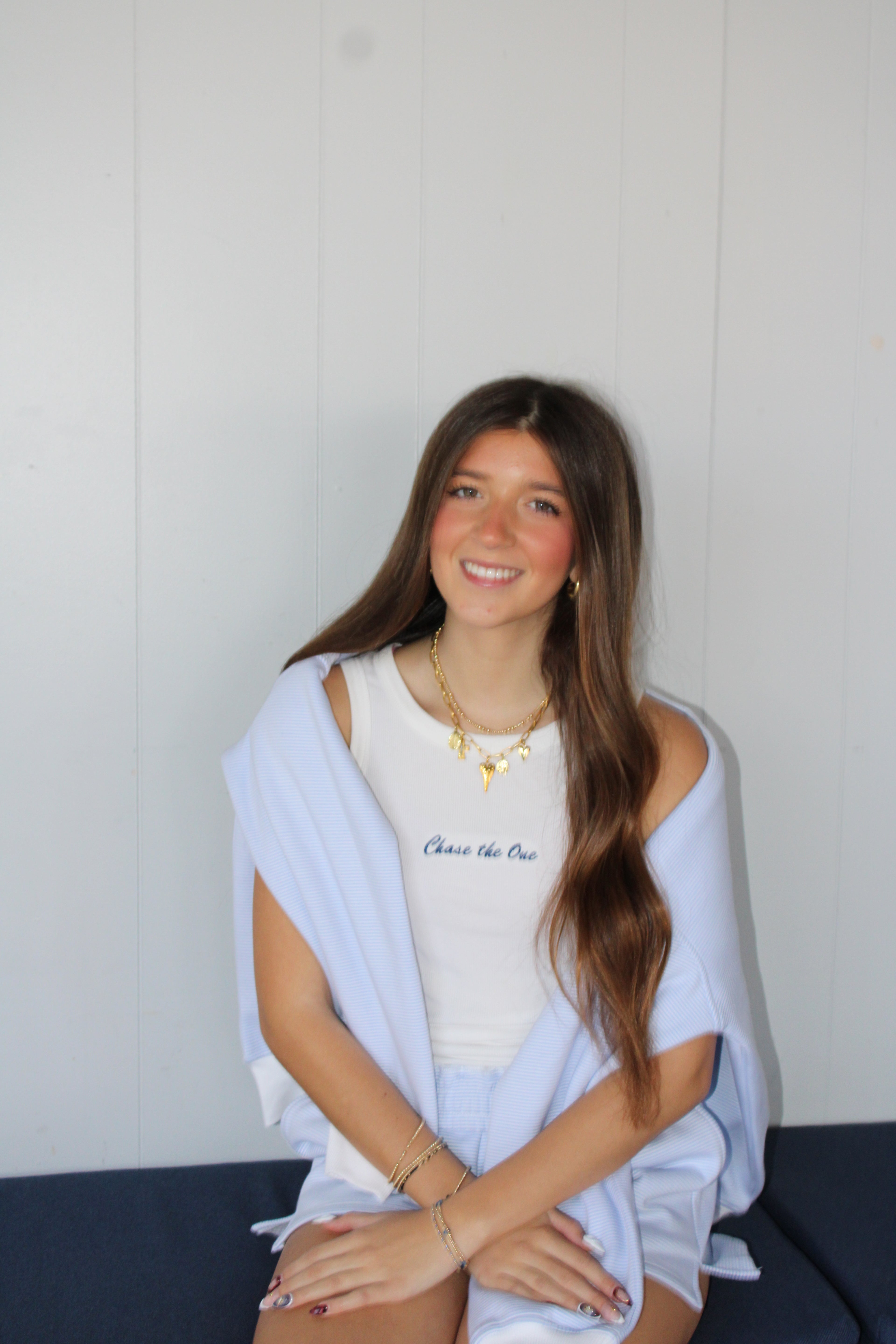 Stripes Mock-Neck Set