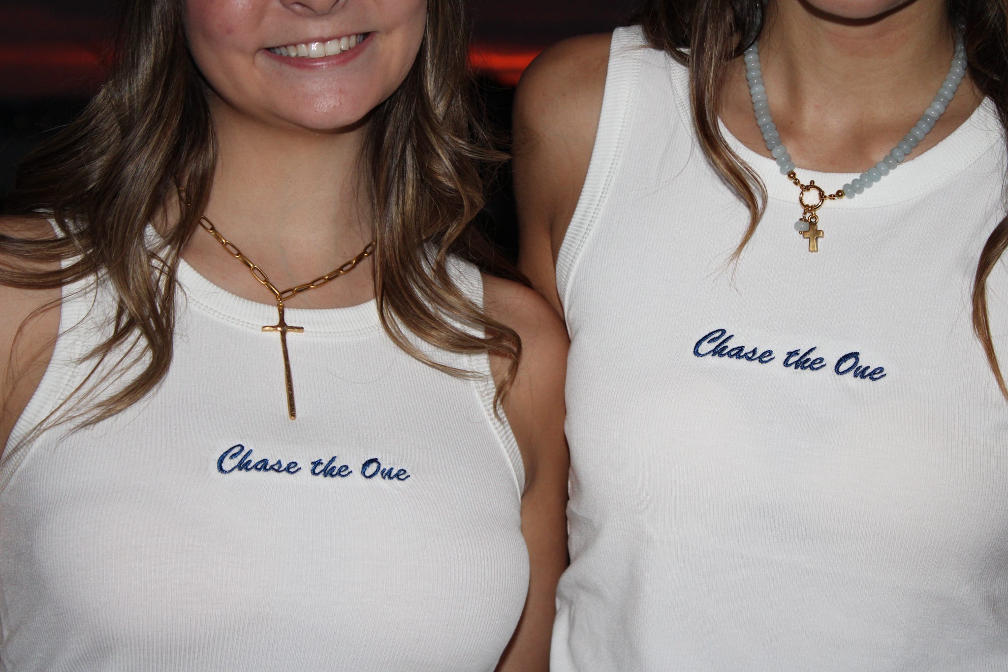 Chase the One Tank Top- White