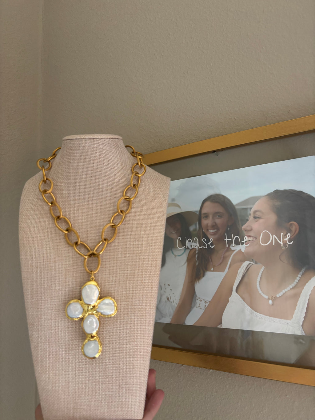 Beach Girl Pearl Cross