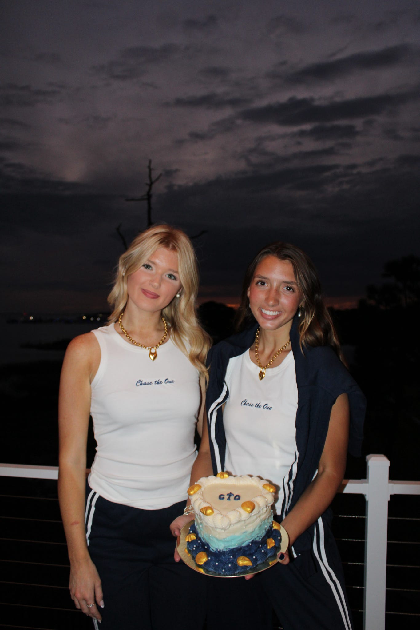 Chase the One Tank Top- White