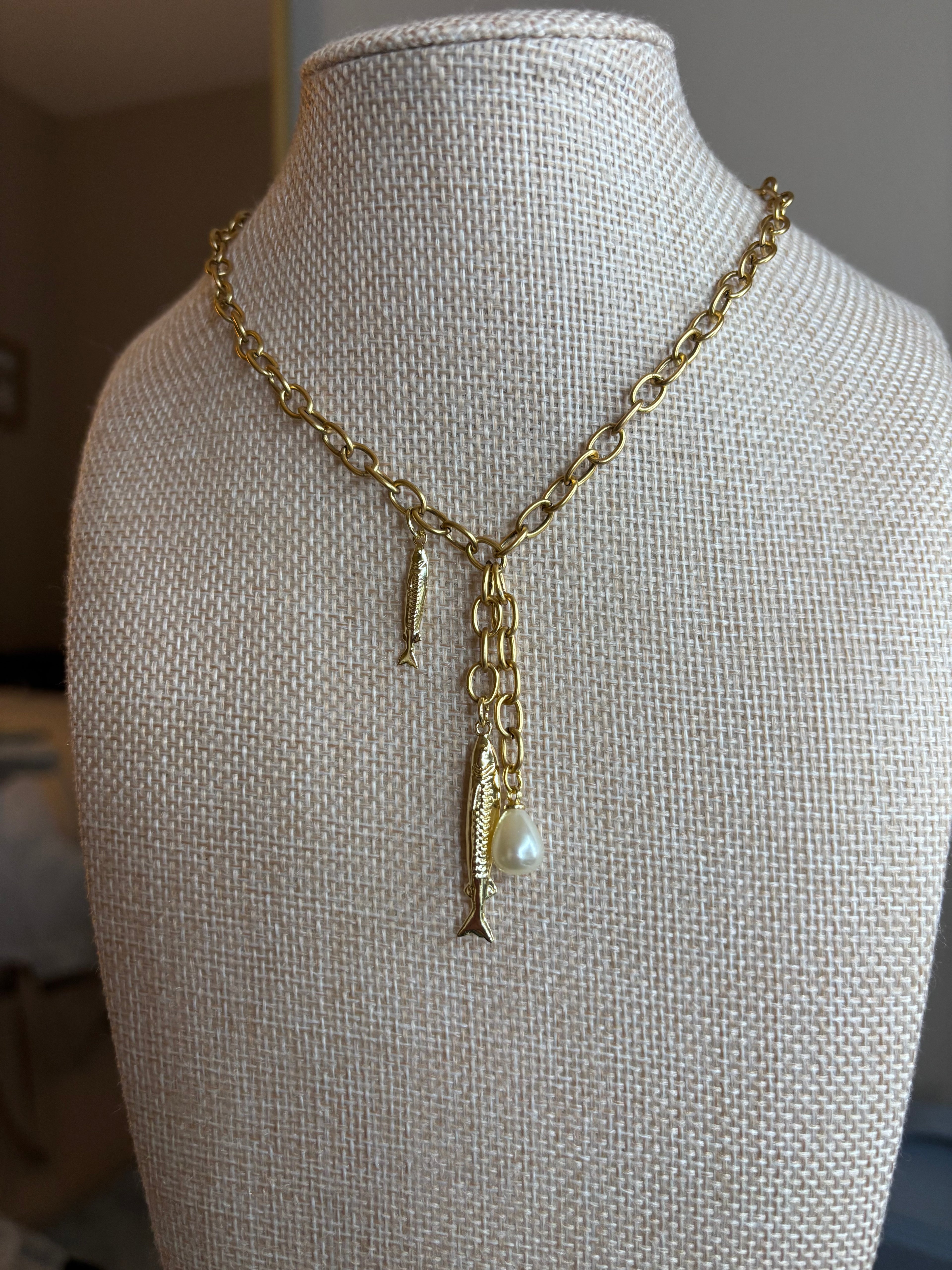 Two Fish Necklace