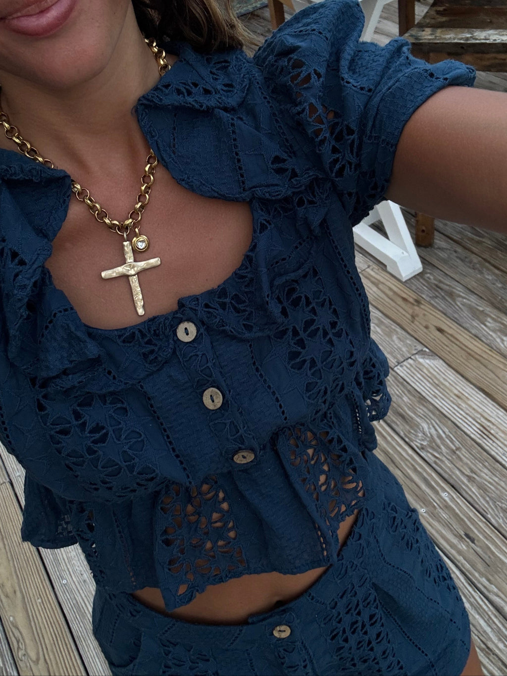 Hammer Cross Necklace